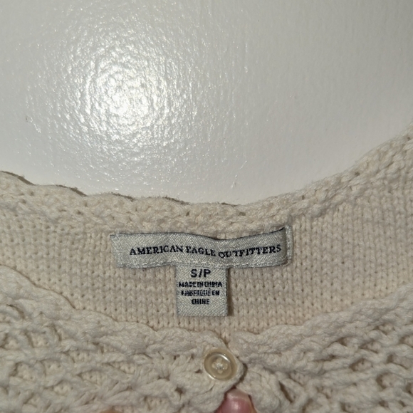 American Eagle Outfitters Cream Cropped Spaghetti Strap Camisole - Picture 5 of 5